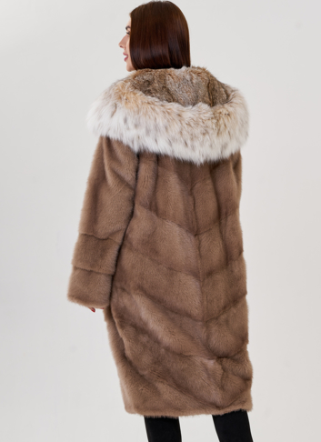 Норковая шуба с рысью