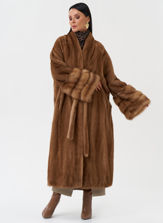 Женская шуба из скандинавской норки