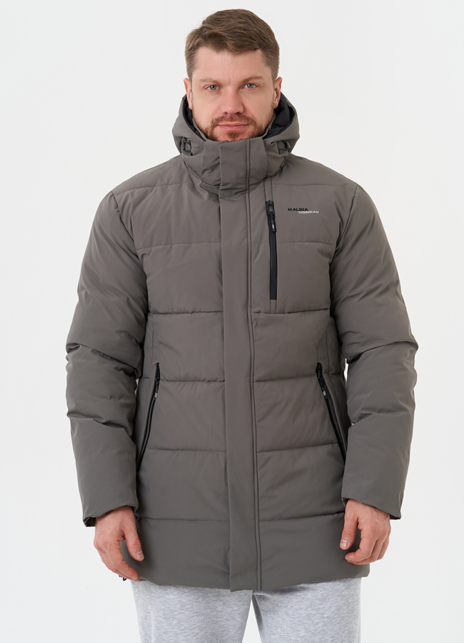 фото Зимний пуховик с капюшоном модель № 28393