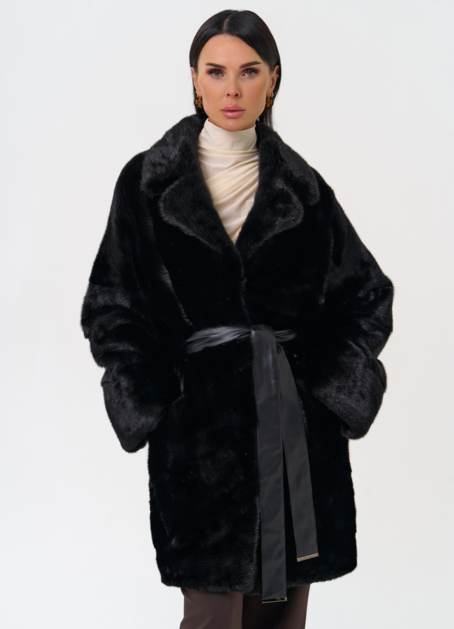 Шуба с английским воротником модель № 31199 универмаг малина