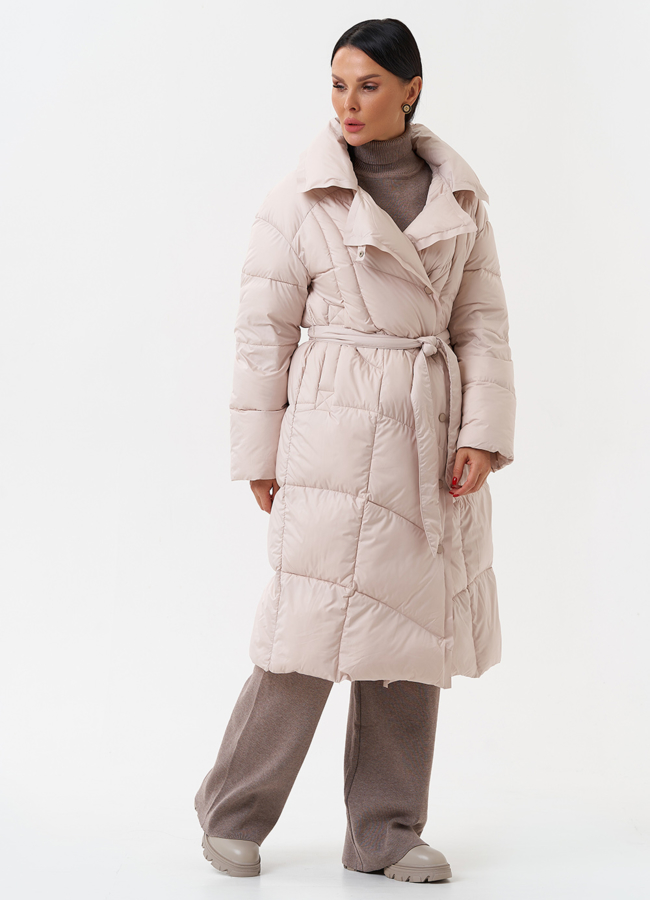 Женский пуховик с капюшоном  модель № 28961 в рассрочку