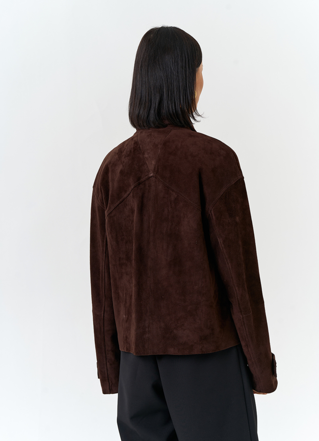 фото Женская куртка из натуральной замши модель № 32525