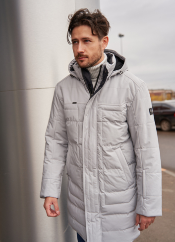 Пуховик мужской с капюшоном 