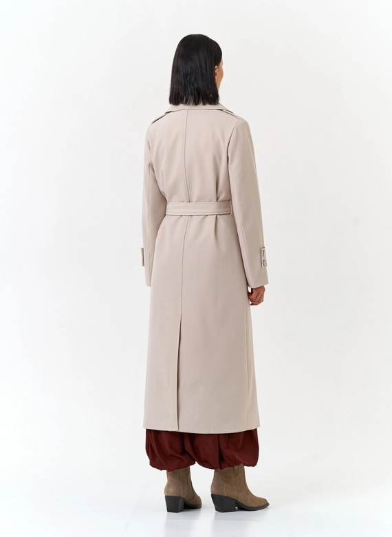 Женский плащ с поясом