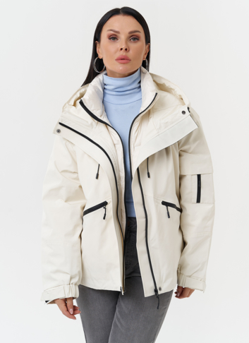 Двойная утепленная куртка с капюшоном