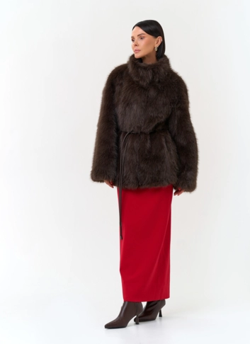 Женская куртка из эко меха