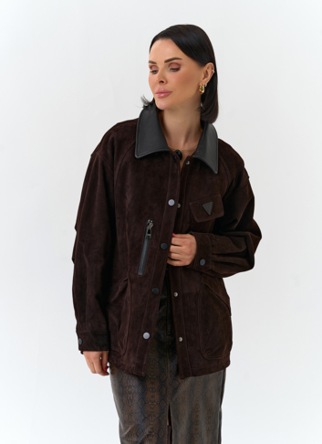 Женская куртка из натуральной замши