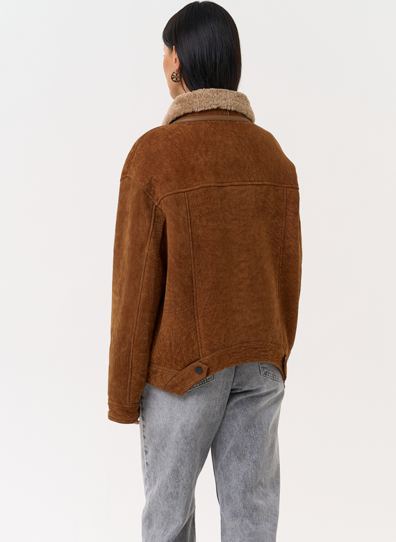 Женская дубленка - "рубашка"