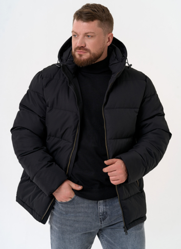 Мужской пуховик с капюшоном 