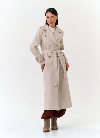 Женский плащ с поясом