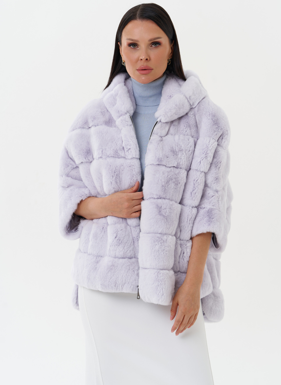 Шуба из меха кролика