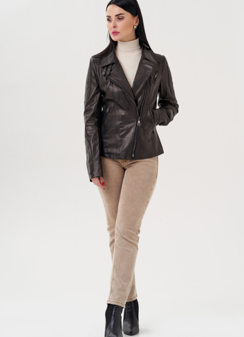 Женская кожаная куртка