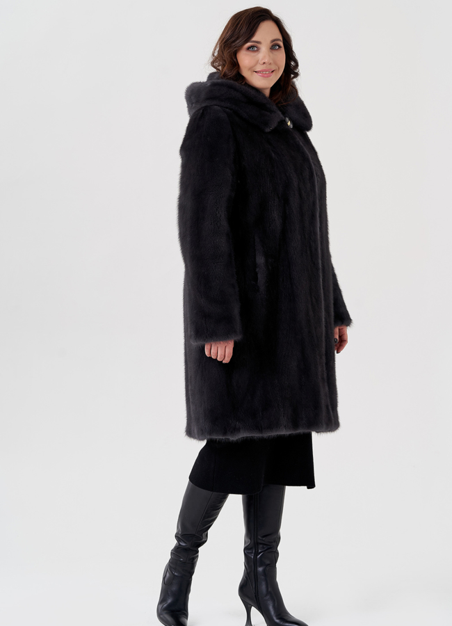 Шуба норка модель № 26125 универмаг малина