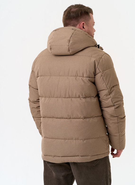 Мужской пуховик с капюшоном 