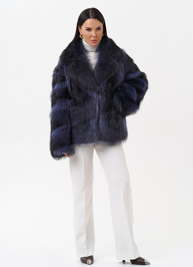 Куртка из енота модель № 29487 универмаг малина