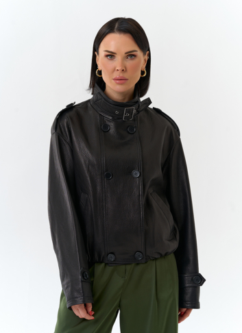 Женская куртка из натуральной кожи