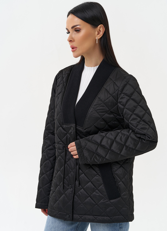 Женская утепленная стеганая куртка модель № 30051 универмаг малина