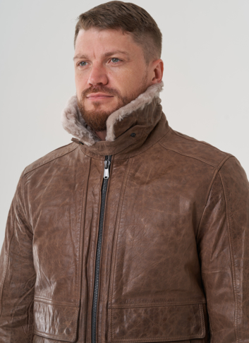 Куртка мужская из натуральной кожи 
