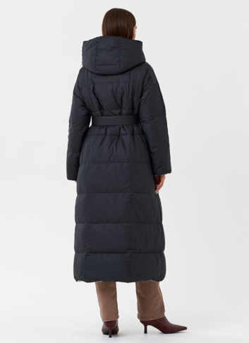 Женский двухсторонний пуховик с капюшоном