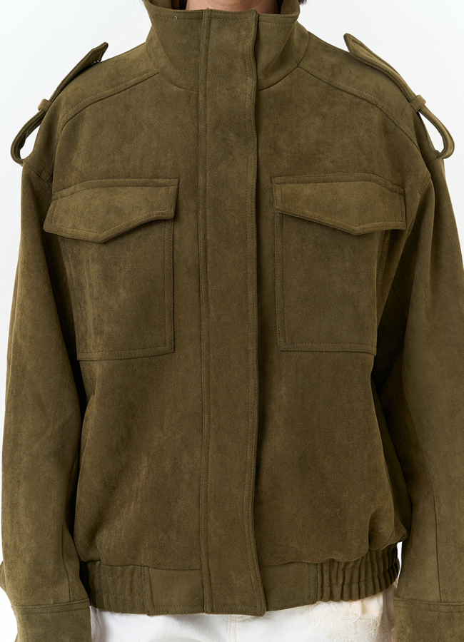 Женская куртка бомбер из эко замши модель № 33035 универмаг малина