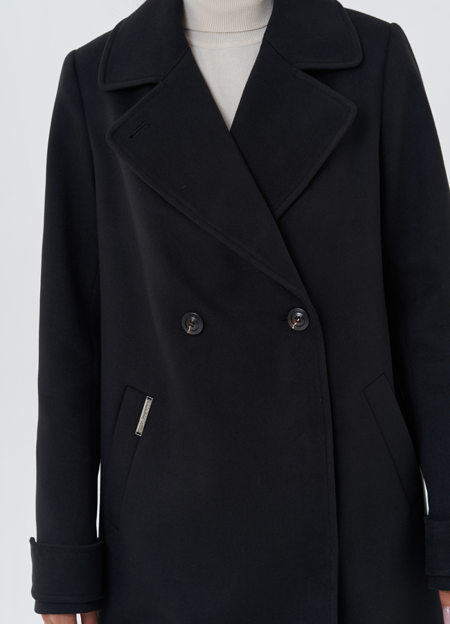 Женское пальто с английским воротником модель № 27683 универмаг малина