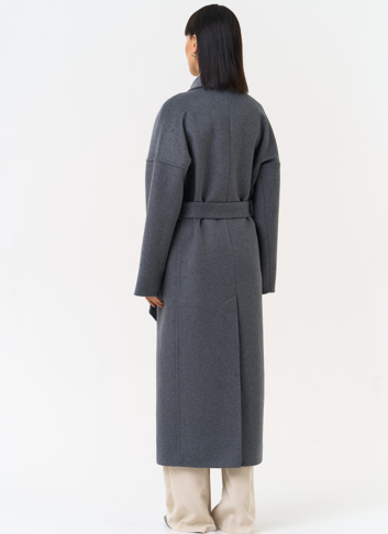 Женское пальто с воротником шаль