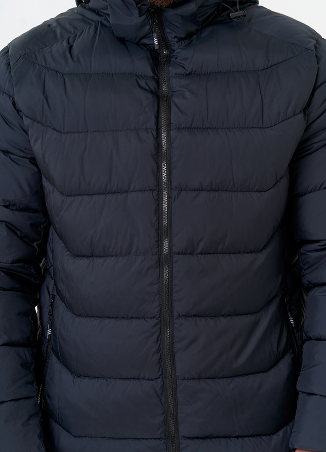 Мужской пуховик с капюшоном  модель № 31463 универмаг малина