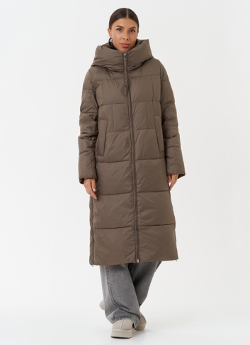 Пуховик на био пухе с капюшоном