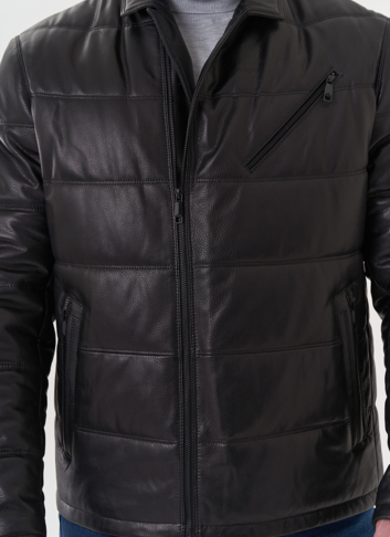 Мужская кожаная куртка "косуха"